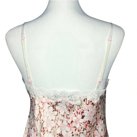 Victoria’s Secret Leopard Floral Chemise Slip Mini Dress. Medium. Fairy, Retro - Picture 8 of 11
